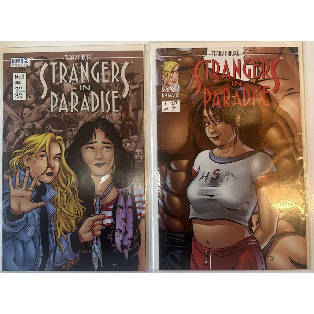 Set of 2: Terry Moore's Strangers in Paradise #2 and 3 Image Comics Malibu (8J)